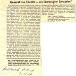 General von Choltitz - ein berzeugter Europer?